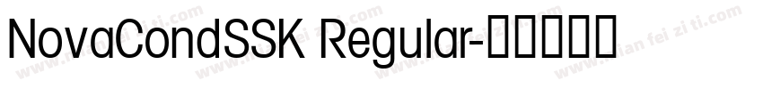 NovaCondSSK Regular字体转换